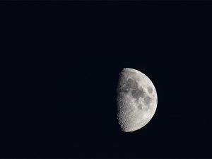 First quarter moon