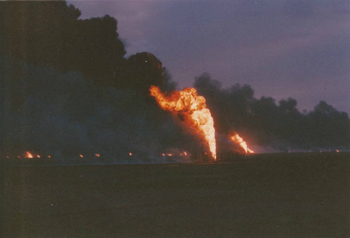 burning oilfields Kuwait