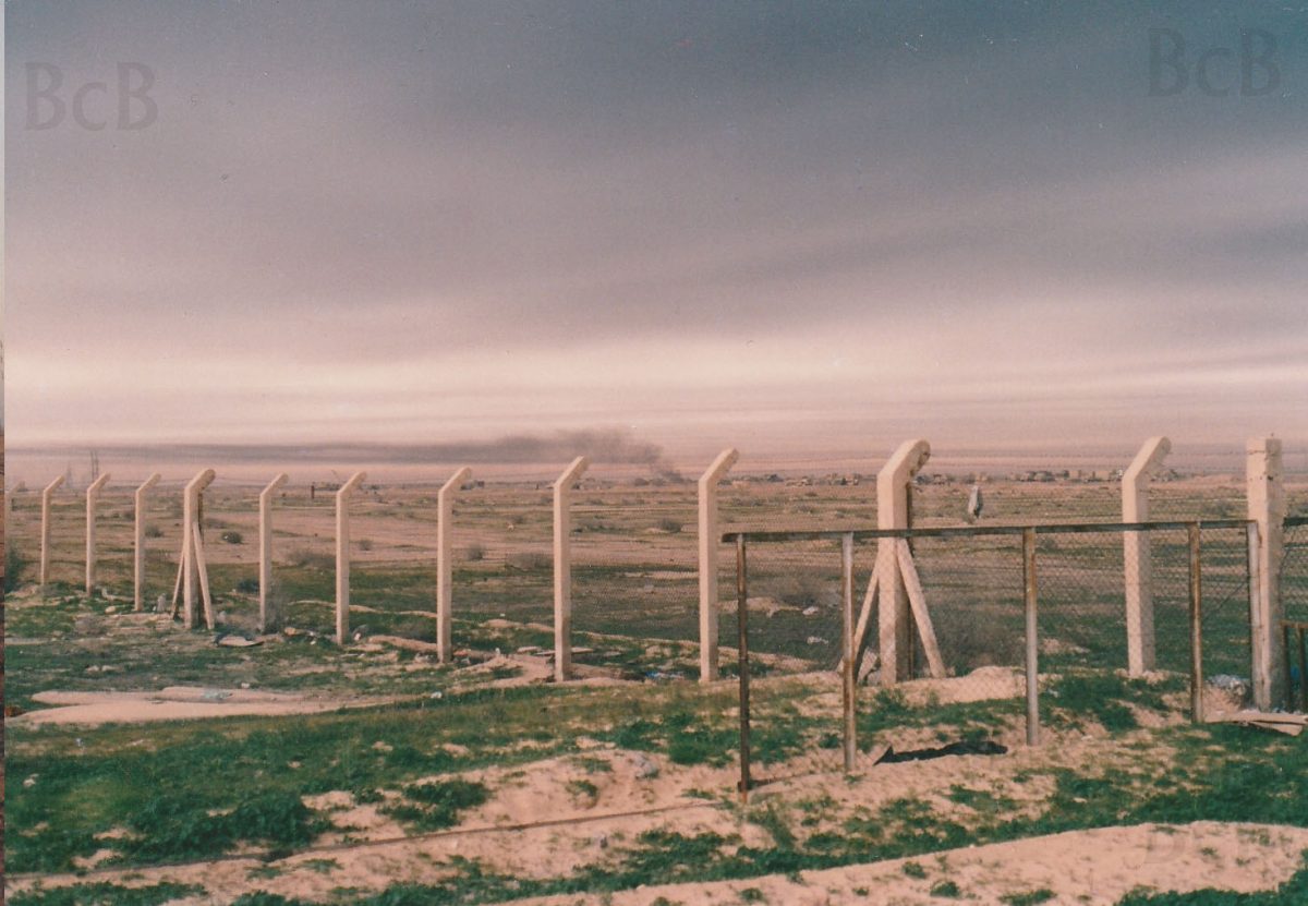Kuwaiti fires in the distance